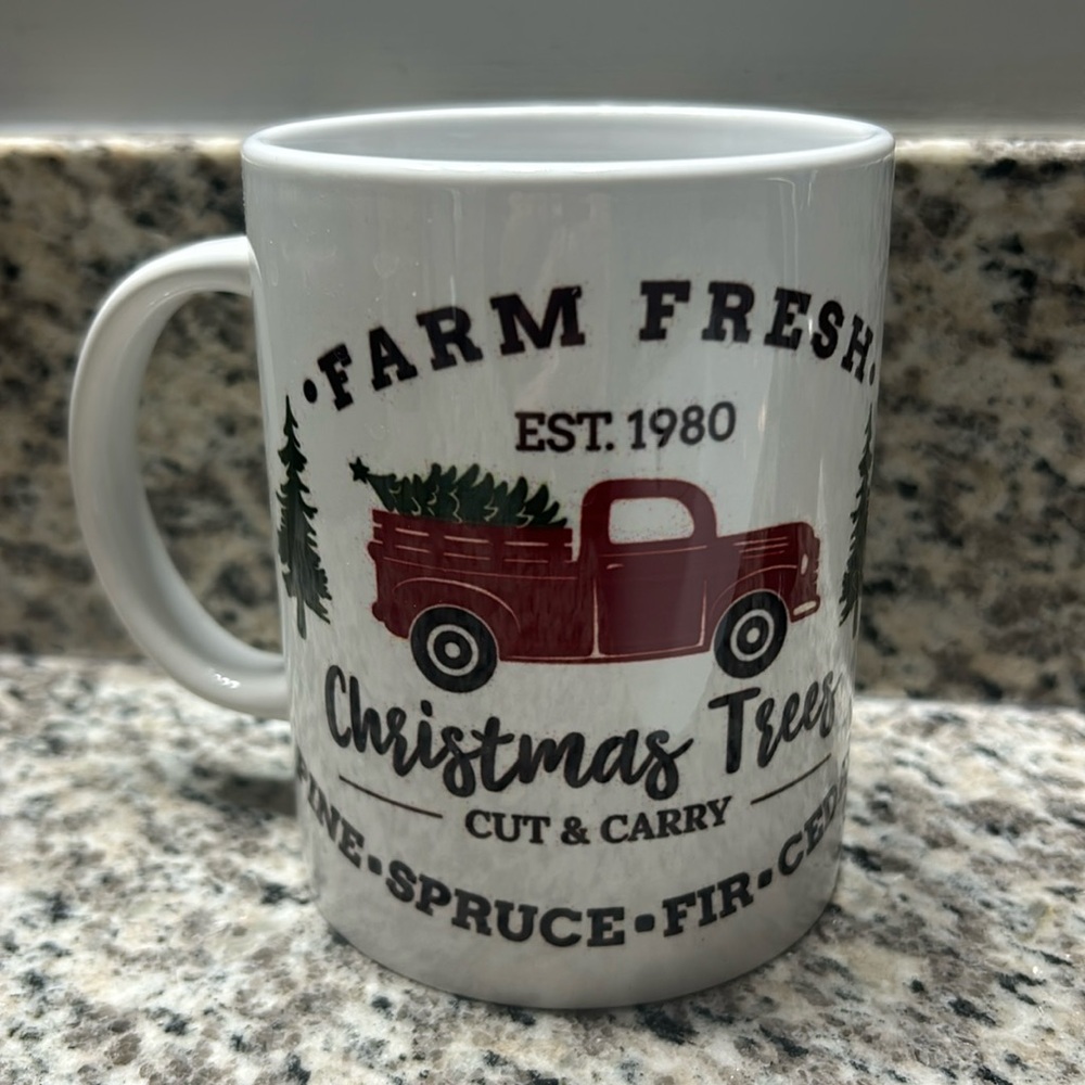 🎄 Handmade Christmas Tree Mug 🎄